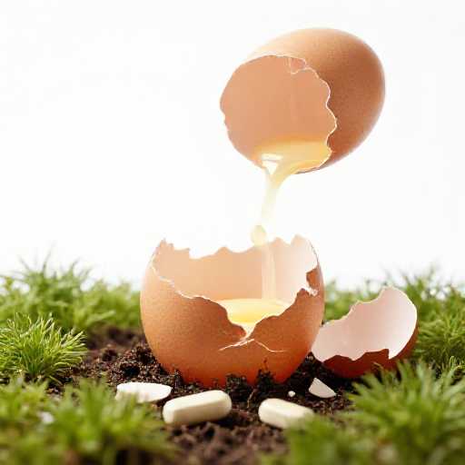 Crushed Eggshells Add Calcium to Soil